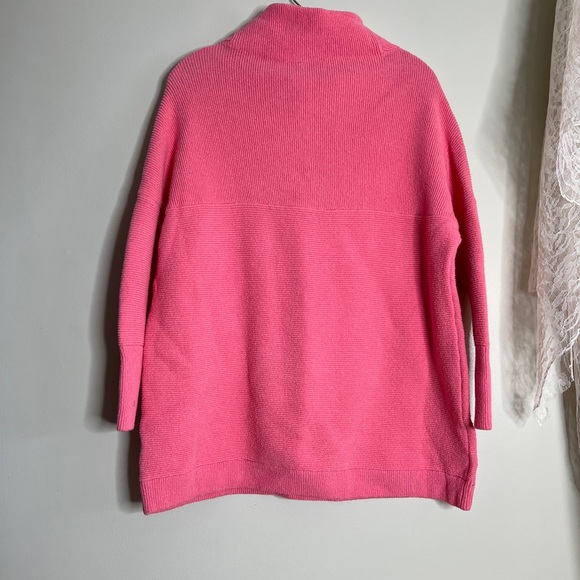 Free People Ottoman Slouchy Ribbed Mock Neck Sweater Tunic XS - Picture 6 of 6